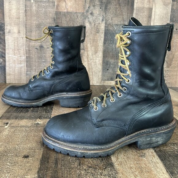 Red Wing 699 Wildland Firefighter Soft Toe Lace Up Logger Work Boots Mens 9.5 E - Picture 2 of 12